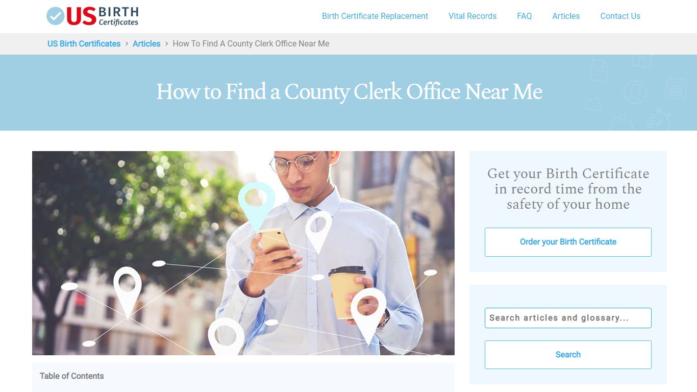 How to Find a County Clerk Office Near Me - US Birth Certificates